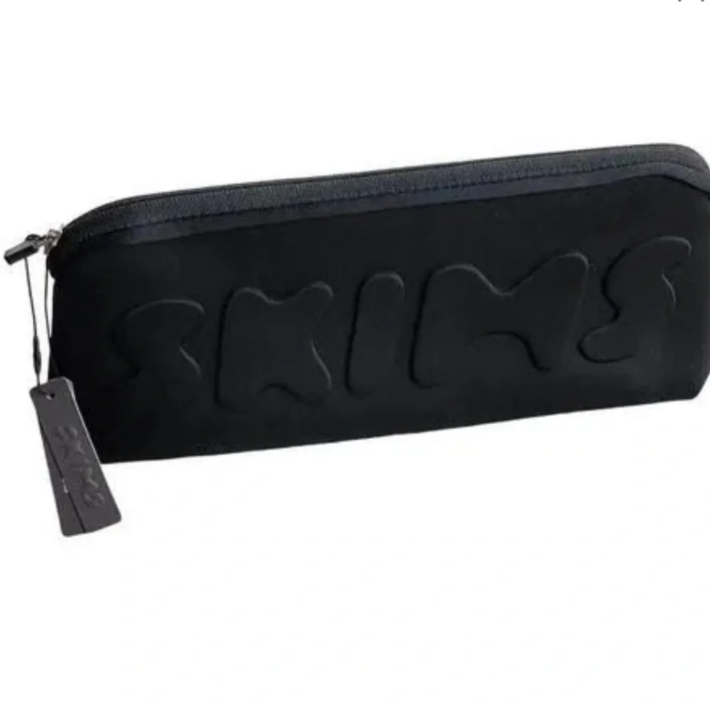Skims Neoprene Zip Pouch/ Black Onyx